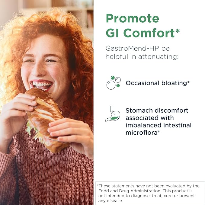 Designs for Health GastroMend HP - Mastic Gum Zinc L-Carnosine Deglycyrrhizinated Licorice Gut Health Supplements - May Support Gastric Health Occasional Bloating or Upset Stomach (60 Capsules)