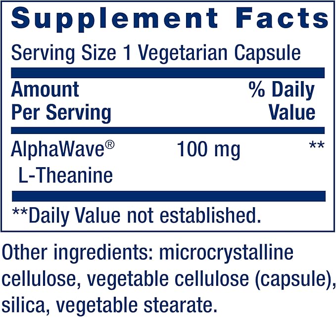 Life Extension L-Theanine Calming Amino Acid 60 Capsules &amp N-Acetyl-L-Cysteine Immune &amp Liver Health Antioxidant 600mg 60 Capsules