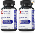 Quantum Nutrition Labs NAC - N-Acetyl-L-Cysteine Liver &amp Immune Support NAC Supplement N-Acetyl Cysteine 300mg NAC Per Capsule - 60 Vegetarian Capsules (Pack of 2)