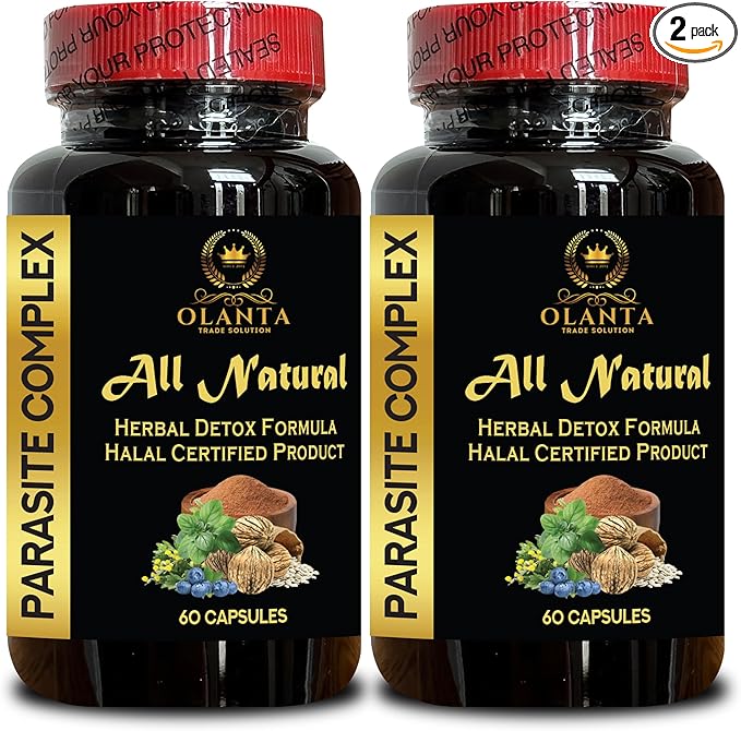 Natural Parasite Complex - Includes Wormwood Black Walnut &amp Cloves - Natural Support for Digestive Health &amp Wellness - GMP-Certified Supplement - 2 Bottles