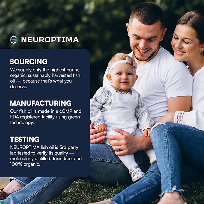 Omega-3 Fish Oil - 1800mg EPA &amp DHA Per Serving 30 Servings - Supports Brain Function Heart Health &amp Flow State - Non-GMO