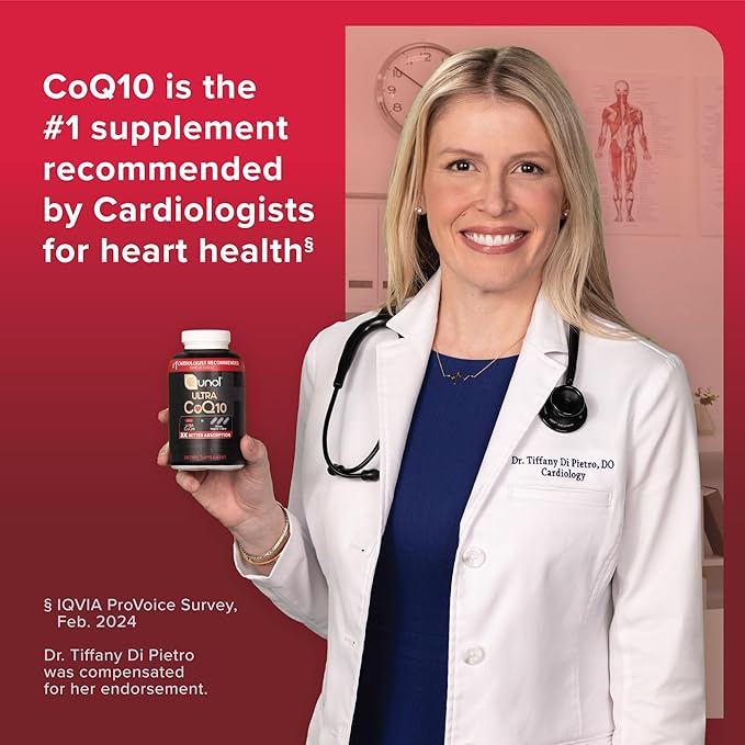 Qunol CoQ10 200mg Soft ChewsExtra Strength &amp Ultra High Absorption Coenzyme Q10 Supplement#1 Cardiologist Recommended Supplement for Heart Health90 Count (Pack of 2)
