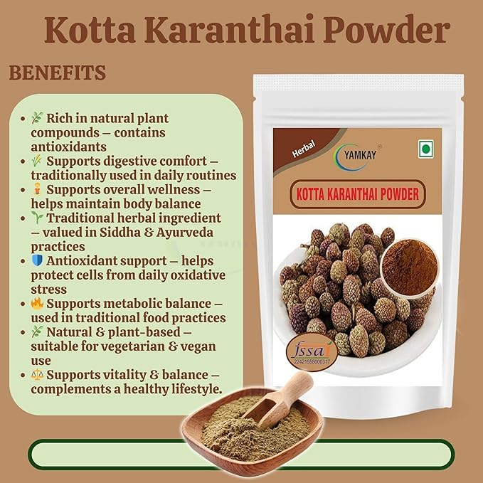 Yamkay Kotta Karanthai Powder 1500 Gm (3 Pounds) | Sphaeranthus Indicus | Gorakhmundi Mundi | Pure Natural Plant Powder | No Additives or Preservatives