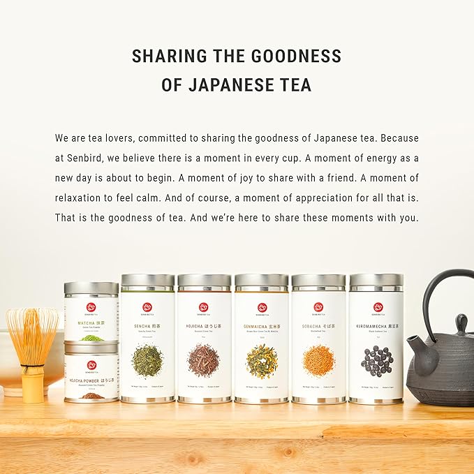 Senbird Premium Mugicha - Japanese Herbal Barley Tea from Hokkaido Japan - 30 Caffeine-Free Tea bags (8.8oz/249g)