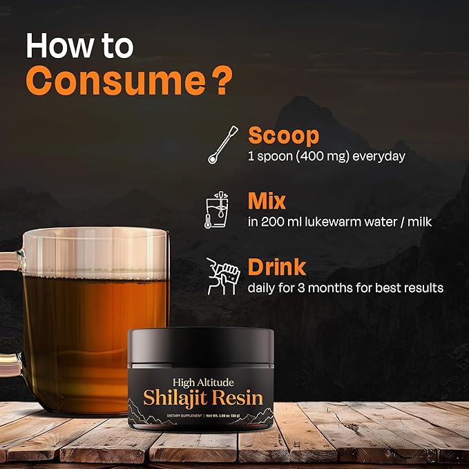 Auric Lab Certified High Altitude Shilajit/Shilajeet Resin 30g | 75% Fulvic Acid + Humic Acid |80+ Trace Minerals Real Brass Spoon and Shilajit Rock with Every Order