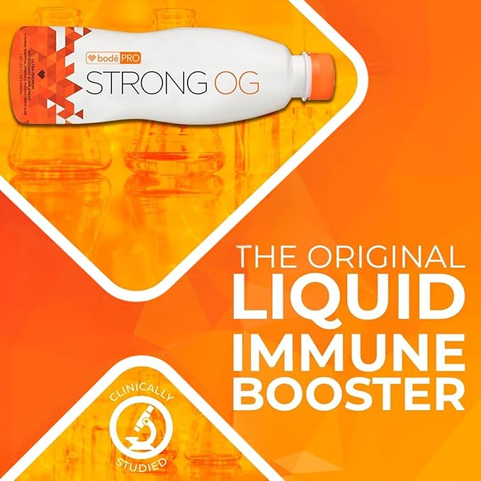 BodePRO Strong OG | Liquid Antioxidant | Magnesium Iron Zinc | Immune Booster | Vitamin C B12 D3 B6 A and E | Vitamins and Minerals | 32fl.oz.