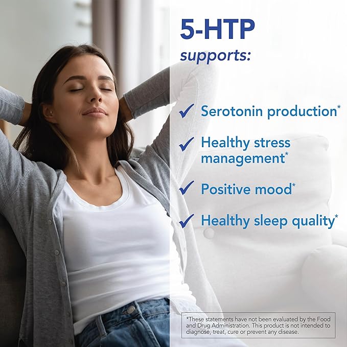 Patient One 5-HTP 100 mg | Supplement to Support Stress Management Mood and Sleep* | 60 Capsules