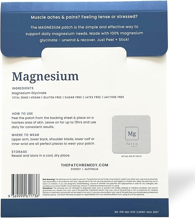 The Patch Remedy Variety Pack - 5X Patches: Happy Focus Relax Sleep with Lavender &amp Magnesium | Each Contains 30 Patches