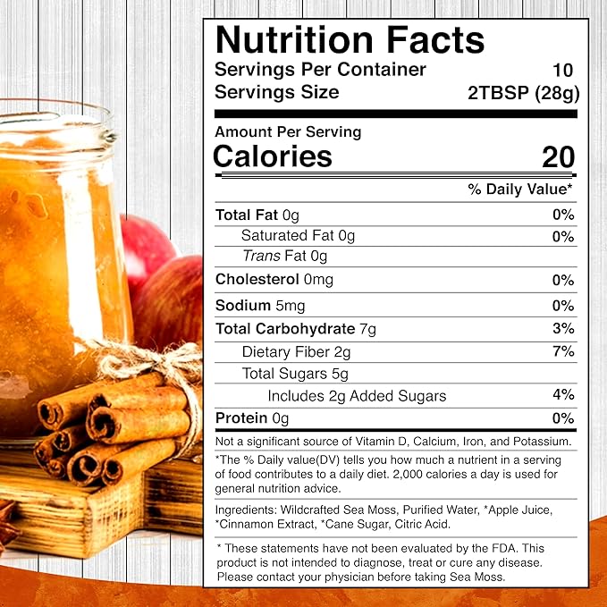 WELLNESS LABSRX Irish Sea Moss Gel Apple Cinnamon - Creatine Gummies 5000mg | Bundle