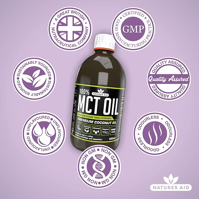Natures AID Mct Oil 100% 500 ML