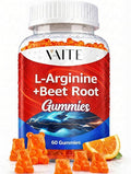 VAITE L Arginine Supplement Beet Root Gummies - Double Strength Energy Boost Circulation Support and Stamina Organic Chewable Beets Supplements for Men and Women Vegan Gummy Non-GMO Sugar-Free