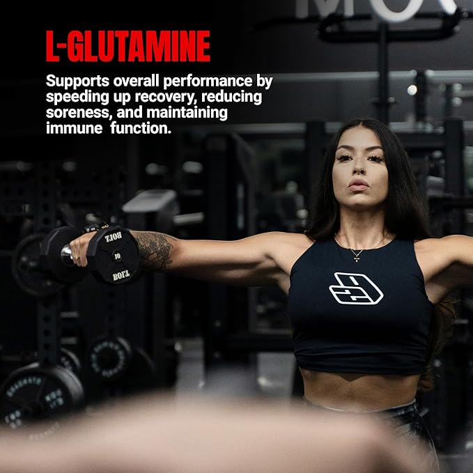ProSupps Glutamine Powder for Men &amp Women - 5000mg L-Glutamine Workout Supplement for Muscle Recovery Immune Support &amp Gut Health - Zero Sugar &amp Carbs Gluten-Free - Unflavored 60 Servin