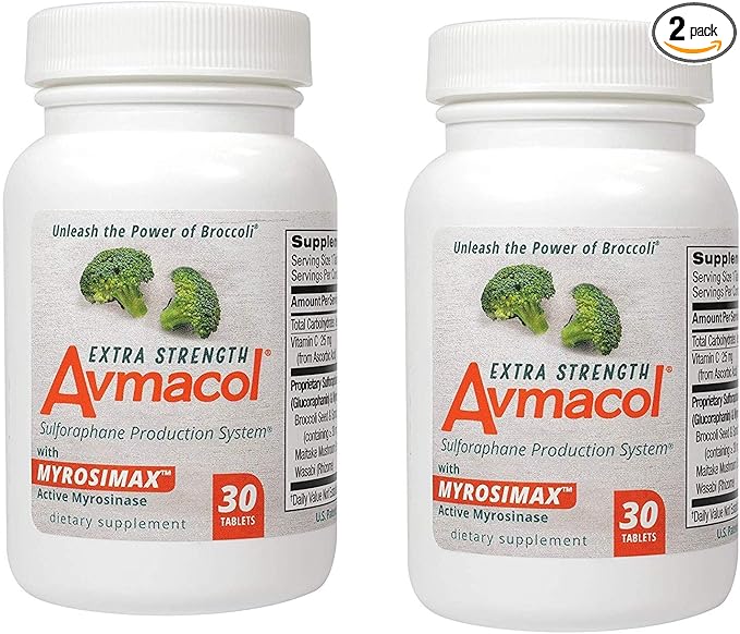 Avmacol Extra Strength Sulforaphane Production System for Immune Support 60 Tablets