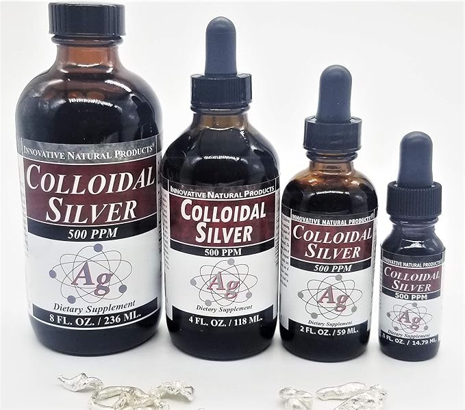 Colloidal Silver High Potency 500 ppm 8 Ounces
