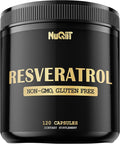 Trans Resveratrol 1000mg Supplement - Impressive Benefits for Immune System Energy Production &amp Heart Health Support - 120 Vegan Capsules for 2 Months