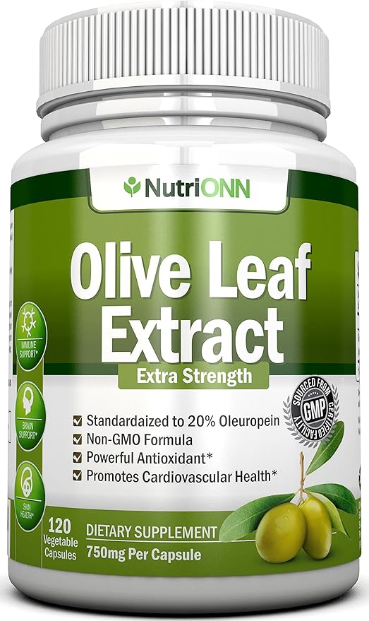 Black Seed Oil Softgels &amp Olive Leaf Extract Capsules Combo - Targeted Immune Support