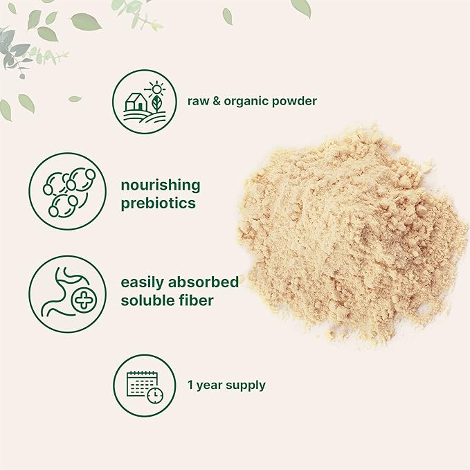 Micro Ingredients Organic Acacia Senegal Fiber Powder 2 lb | Instant Soluble Fiber | Plant-Based Prebiotic for Gut &amp Digestive Health | Non-GMO Gluten-Free Vegan