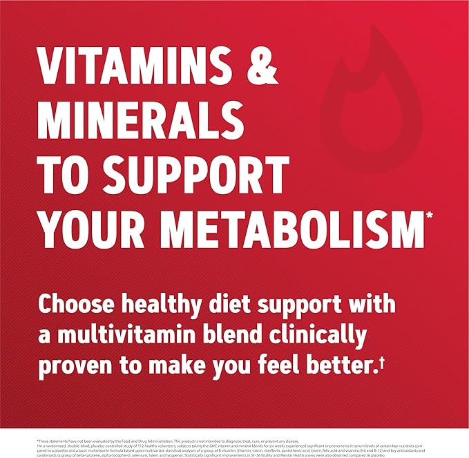 GNC Mega Men Energy &amp Metabolism Multivitamin | Increased Calorie Burning | 90 Count