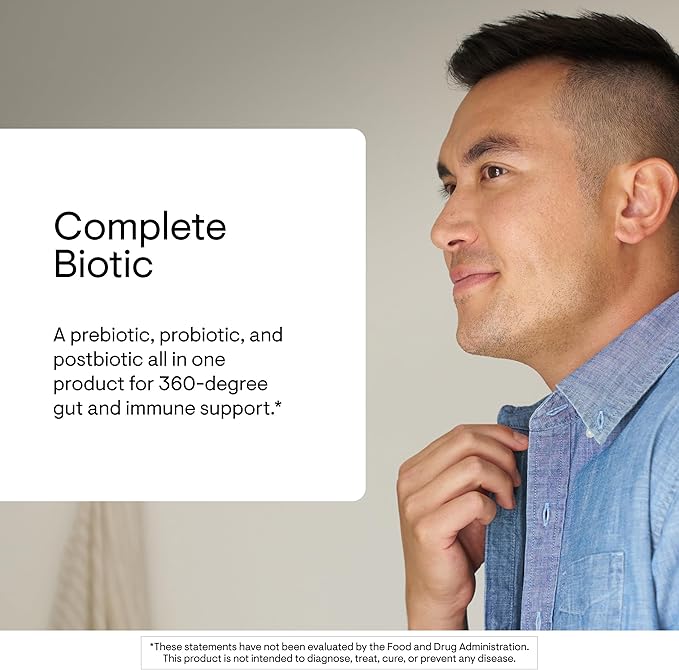 THORNE - Complete Biotic - Probiotic Prebiotic &amp Postbiotic for Women Men &amp Kids - Supports Gut Digestive &amp Immune Health* - Occasional Constipation Diarrhea Gas &amp Bloating Relief