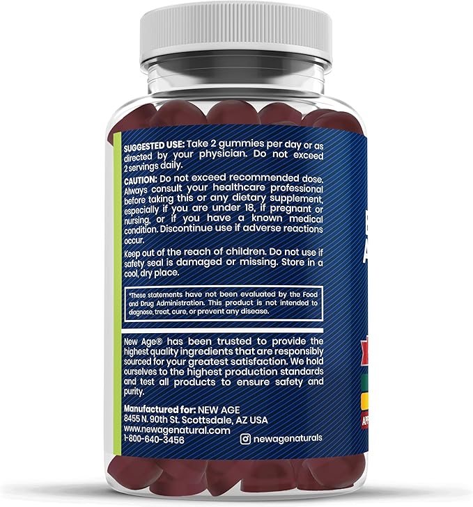 Sea Moss Gummies Sea Moss Black Seed Ashwagandha Turmeric Manuka Honey ACV Dandelion Black Pepper Burdock Bladderwrack Vegan- 180 Count