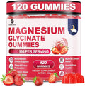 120 CT Magnesium Glycinate Gummies 1000 mg for Women and Men Magnesium Malate &amp Taurate Supplements for Sleep Body Support and Relaxation Sugar Free Vegan Strawberry Flavor