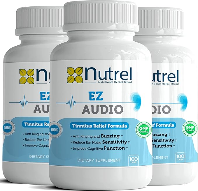 Ez Audio - (100 CAPS) Advanced Hearing Ringing Relief Support Tinnitus Calm Ear (4)