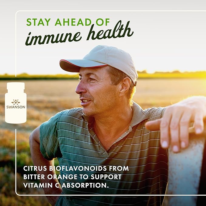 Swanson Full Spectrum Citrus Bioflavonoid Complex Immune and Antioxidant Supplement for Adults Seeking Enhanced Vitamin C Absorption - 50% Standardized (250 Capsules 2 Pack)