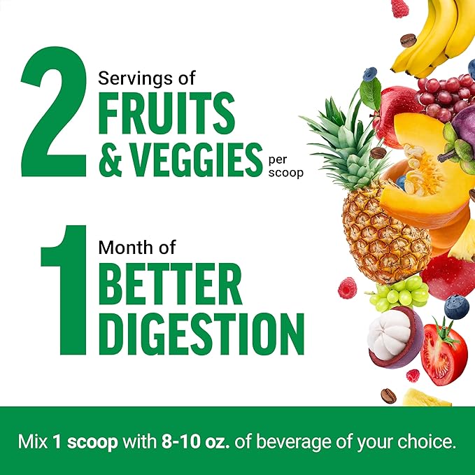 Force Factor Smarter Greens Superfoods Powder to Support Digestion and Bloating Immunity and Energy Greens Powder with Probiotics Digestive Enzymes Antioxidants and Fiber 30 Servings