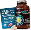100 Billion Probiotics - 15-Strain Probiotic for Women &amp Men DRCaps Delayed Release Prebiotics L-Glutamine Apple Pectin Gut Lining Support Shelf Stable Non-GMO 60 Vegan Capsules for Adults
