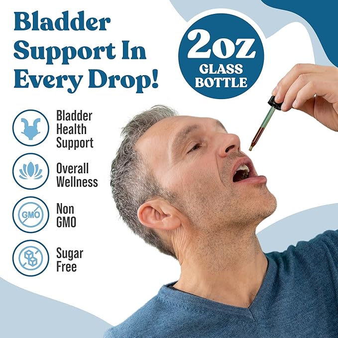 Rejuvica Health BladderPro for Men and Women - Bladder Support Supplement - Liquid Delivery for Better Absorption - Pumpkin Seed Uva Ursi Goldenrod and More
