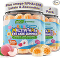 Kids Multivitamin Gummies with Iron 450mg Algae Omega-3 Methylated B12 Folate Fiber 2g Probiotics Magnesium A C D K ZincChildren Vitamins for Growth Brain Eye Gut ImmuneKids 4+ 120Cts