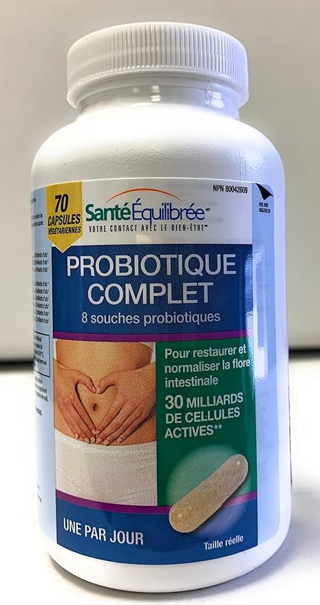 HealthBalance Complete Probiotic 8 probiotic strains / 30 Billion Active Cells 70 vegi caps