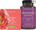 Reserveage Beauty- Resveratrol Gummies 100 mg Antioxidant Supplement Supports Healthy Aging Vegan - 1 Pack &amp Collagen Candy Collagen Supplement for Skin Care and Hair Growth Collagen Booster
