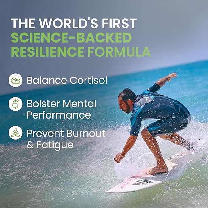 SaltWrap Adaptogen Greens - Mind-Body Resilience Formula - Caffeine-Free Nootropic for Stress Focus and Cognitive Performance - 90 Capsules