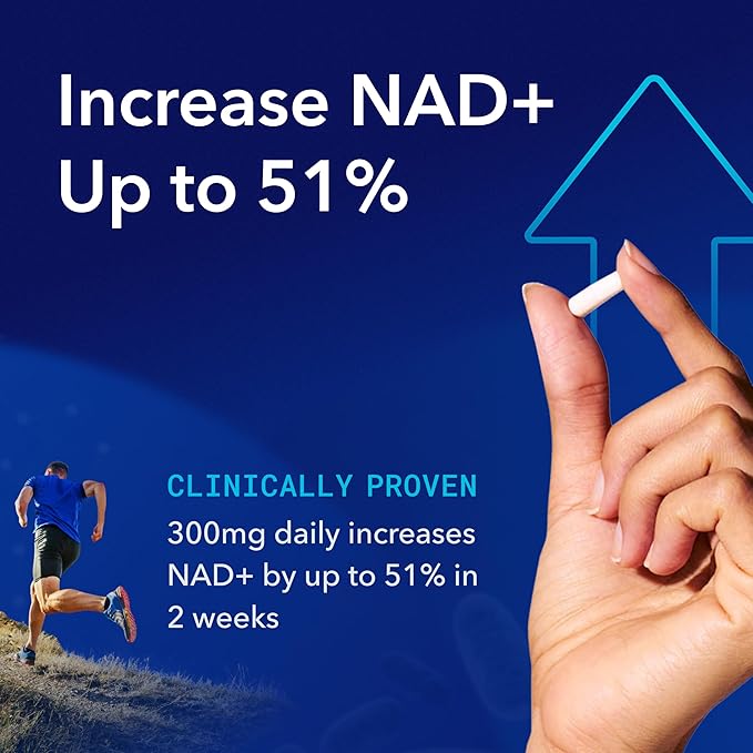 TRU NIAGEN Patented NAD Supplement for Brain Function Anti Aging &amp Cell Regeneration 300mg Niagen 30 Servings | Supports Cellular Energy Muscle | Nicotinamide Riboside (NR) Take 1 Daily | 2 Bo