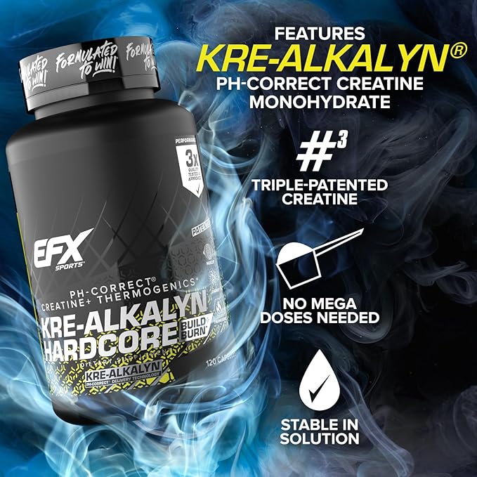 EFX Sports Kre-Alkalyn Hardcore 120 Capsules