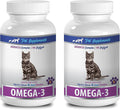 Fish Oil for Cats Spray - Omega 3 - for Cats - Heart Brain and Joint Function - SOFTGELS - cat Omega 3 Oil - 2 Bottle (360 SOFTGELS)