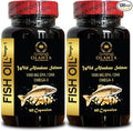 Wild Alaskan Salmon Oil Omega-3 - Boost Your Immune System Higher Potency Source of EPA/DHA Fatty Acids Advanced Omega Fish Oil Wild Caught Fish Oil Capsules - 2 Bottles 120 Capsules