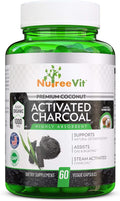 NutreeVit 100% Organic Highly Absorbent - Activated Charcoal (320 Count)