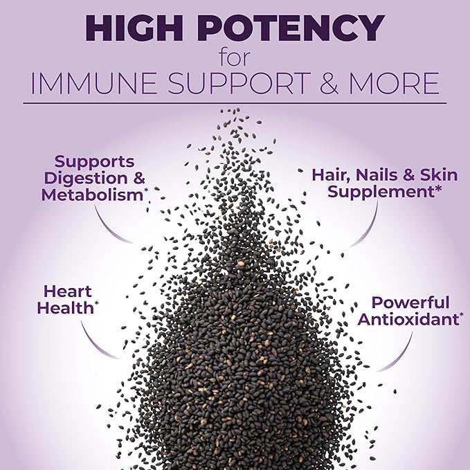 Black Seed Oil - Cold Pressed Black Seed Oil Capsules - Provides Vitamin E &amp Omega 3 6 9 - High Potency (1500mg) for Immune &amp Joint Support Antioxidants Digestion Hair Skin Nails - Vegan 90
