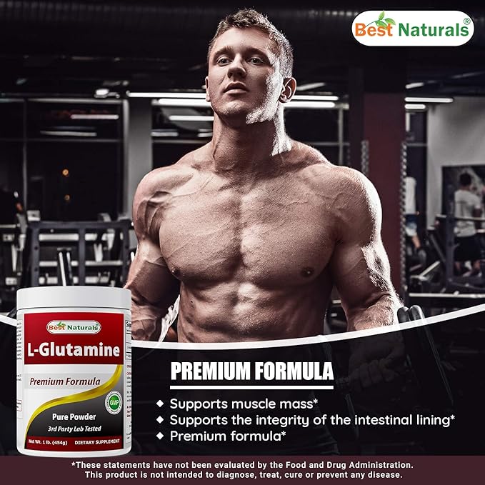 BCAA Powder 8 OZ &amp L-Glutamine Pure Powder 1 LB