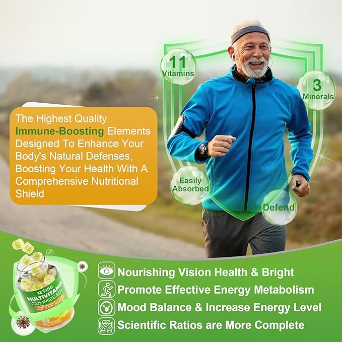 NEVISS Bundle - Women &amp Men's 50+ Multivitamin 1 Pack and Prebiotic Fiber 2 Pack