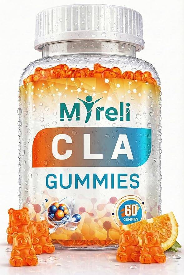 CLA 1000mg Vegan Gummies for Men and Woman 1000mg - 60 Vegan Conjugated Linoleic Acid Chews for Lean Body Support &amp Caloric Regulation Resistance Supplement Chews for Muscle Sugar-Free Non-GMO