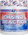 Chain'd Reaction - The Ultimate BCAA Amino Acid Recovery Aid for Muscle Growth Blue Raspberry 300 Gram