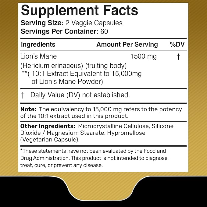WELLNESS LABSRX Lions Mane Supplement Capsules - Creatine Gummies 5000mg | Bundle
