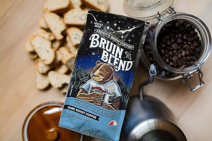 Ravens Brew Whole Bean Bruin Blend 12-Ounce Bags (Pack of 2)