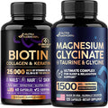 NUTRAHARMONY Biotin Collagen Keratin &amp Magnesium Glycinate with Glycine Capsules