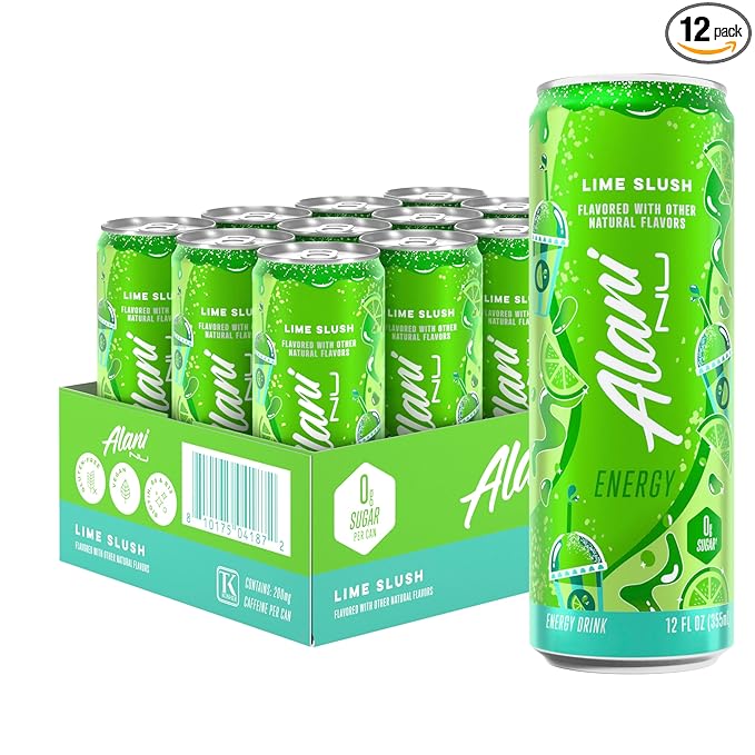 Alani Nu Lime Slush Sugar Free Energy Drink (Pack of 12)
