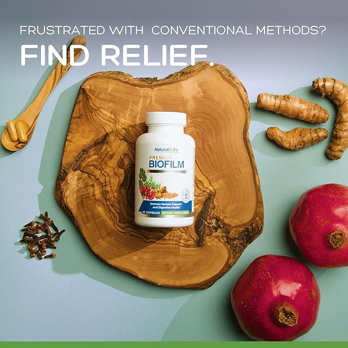 Natural Cure Labs Biofilm Complex – Premium Botanicals &amp Herbs | Digestive &amp Immune Wellness Support | Vegan Non-GMO Gluten-Free | Supports Gut Balance &amp Probiotic Activity