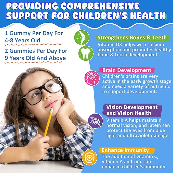 Bundle: Akkermansia Probiotics Gummies with Prebiotics Fiber &amp Calcium + D3 &amp Magnesium Filled Gummies for Kids 4+